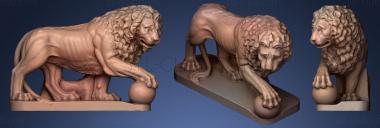 3D мадэль Мраморный лев Медичи (STL)